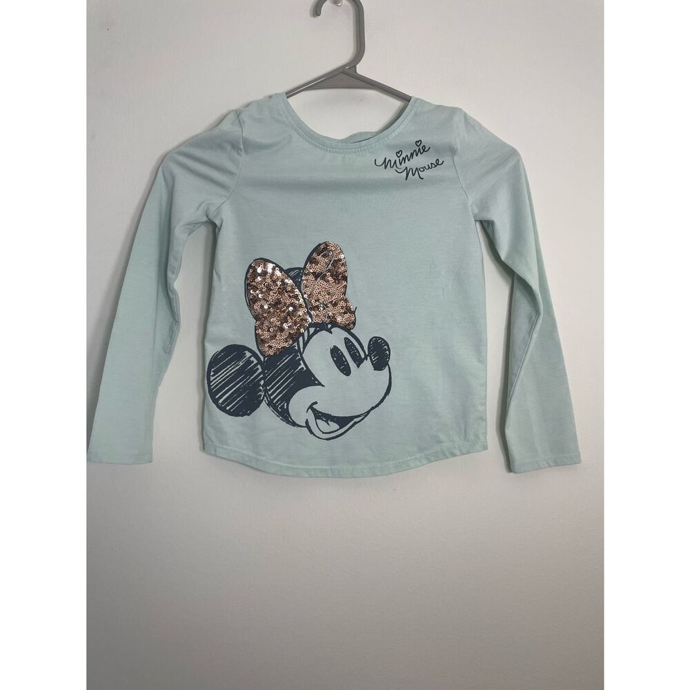 Disney Jumping Beans Size 6x Girls Long Sleeve Sequin Stretch Minnie Mouse Shirt